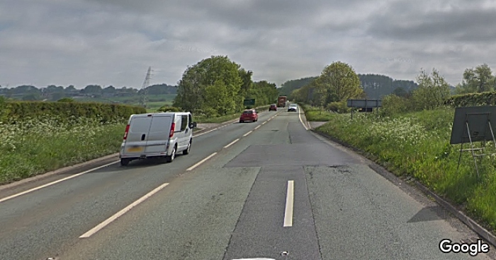dualling - A500 single carriageway, pic by Google street view