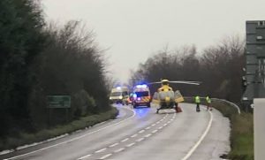 Man left critical as police appeal over A51 Nantwich bypass crash