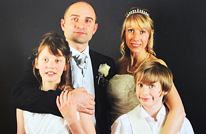 Adam Lovatt, wife Clare and kids Jordan and Declan (1)