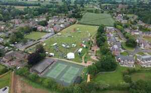 Aerial view Bunbury Village Day 2021