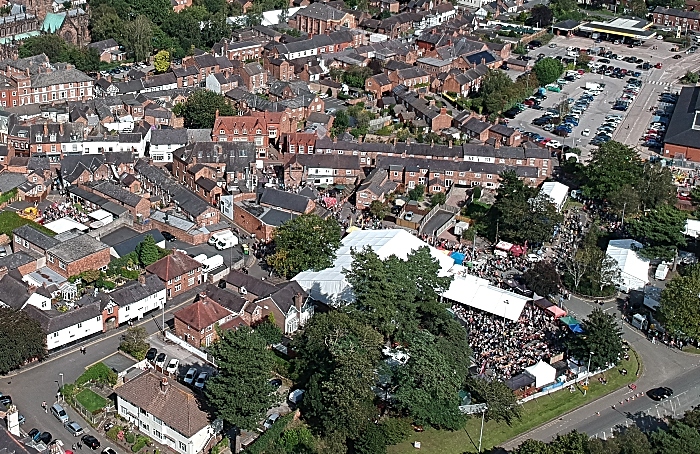 aerial pic of food festival 2019