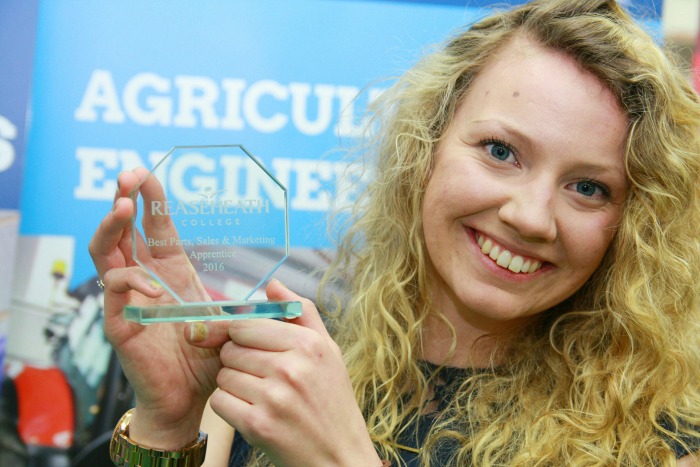 Ag Eng Parts, Sales and Marketing Best Apprentice Mary Wallbank 2