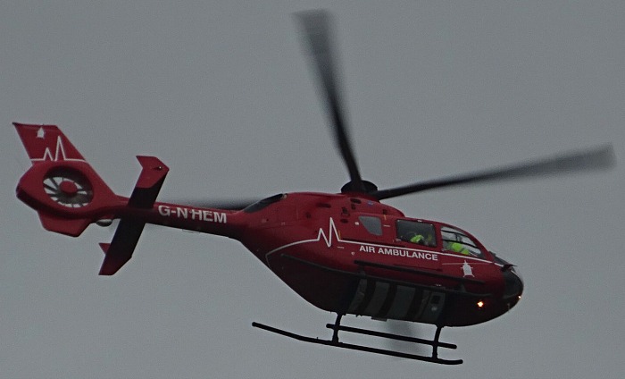 Air Ambulance in South Cheshire - pic by Jonathan White