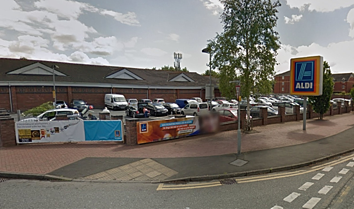 Aldi in Nantwich - by Google Street View