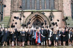 Reaseheath College students celebrate at Nantwich graduation