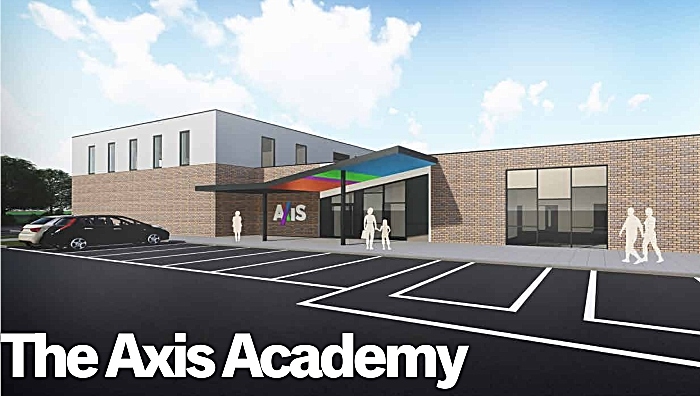Artist impression Axis Academy - schools for SEND pupils