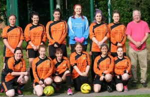 Audlem ladies tackle first football match in aid of NWAA