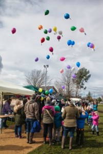 Balloon release Bunbury playground
