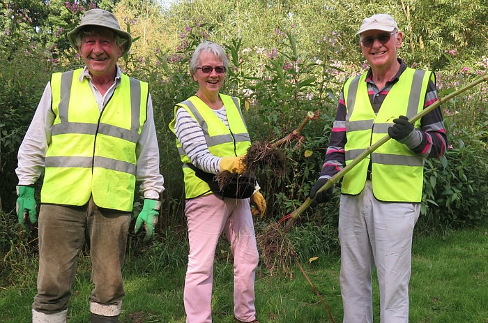 Balsam volunteers in Nantwich