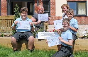 Youngsters bury time capsule at new Nantwich care home