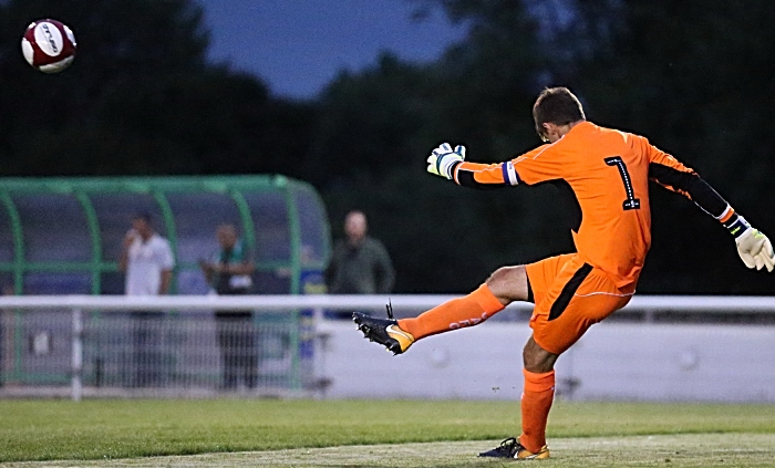 Ben Garratt clears the ball for Crewe Alex