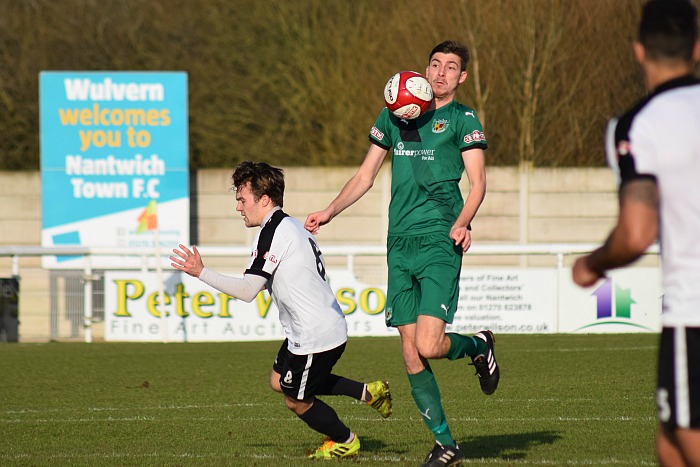Ben Harrison controls the ball v Corby