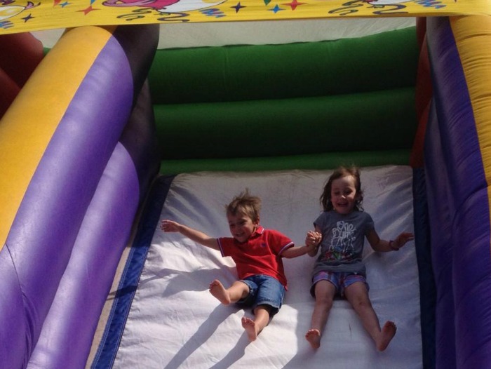 Bouncy slide Worleston Fete