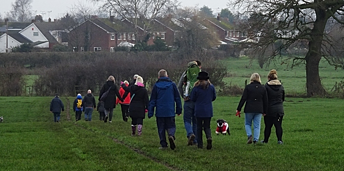 Boxing Day walk across fields in Wistaston (1)