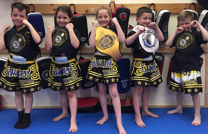 British junior kick-boxing champions from Beastmasters in Nantwich