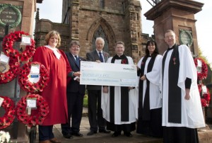 War memorial at Bunbury church given £2,400 boost