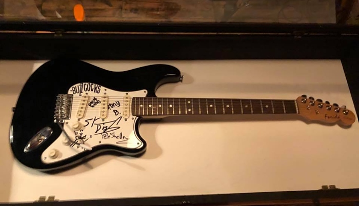 Buzzcocks guitar for raffle