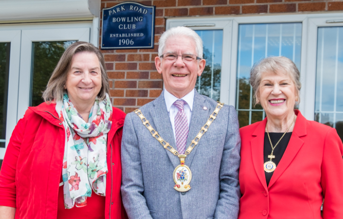 CEC Mayor Arthur Moran at macmillan coffee morning