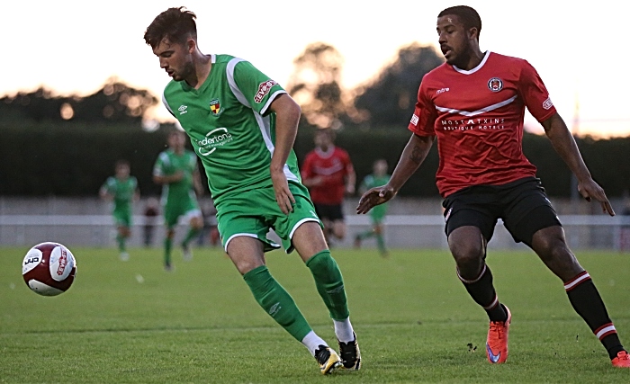 Callum Saunders eyes the ball (1)