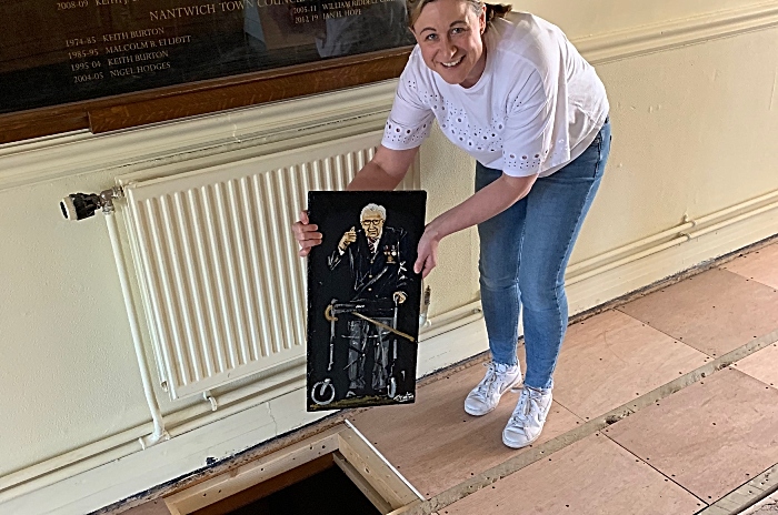 Captain Tom slate painting time capsule Civic Hall