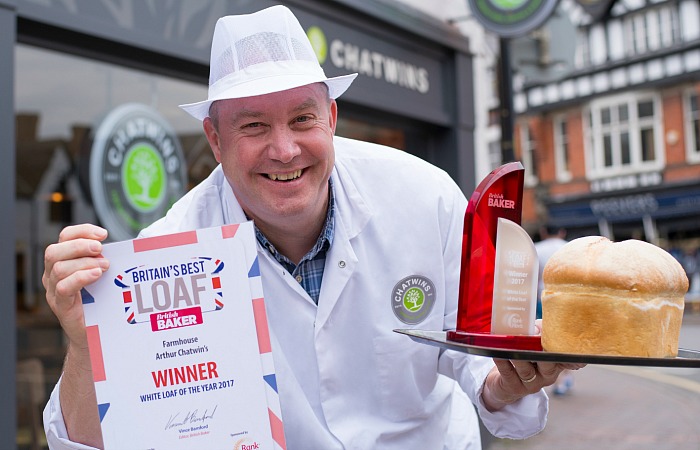 Chatwins bakery manager nigel atwell with award