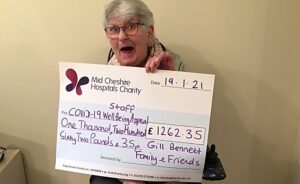 Nantwich Covid survivor raises £1,200 for staff who “saved her life”