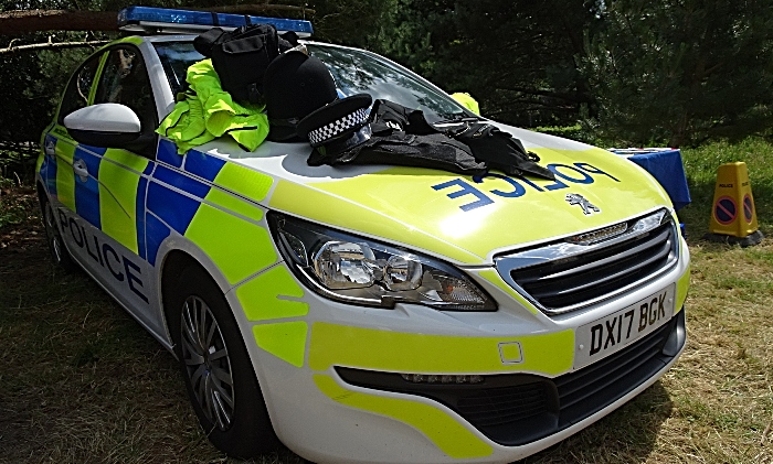 Cheshire Police car and uniforms to try on (1)