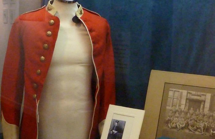 Costume exhibition - Cheshire Regiment Dress Jacket of Albert Harding 1893-1972