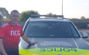 Officer hit by Covid pedals from Nantwich to London for charity