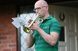 Wistaston musicians play “Clap for our Carers” tribute