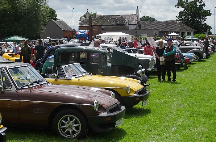 Classic and vintage car display