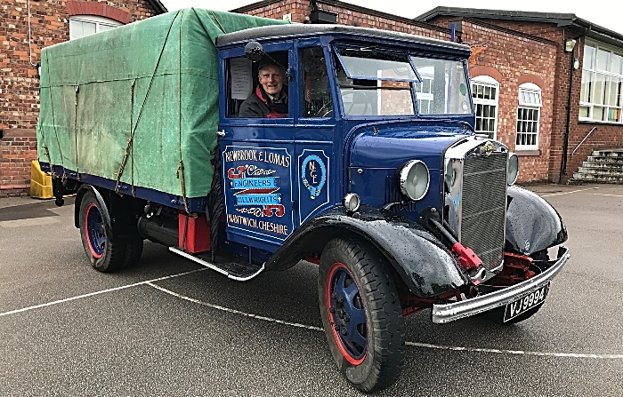Classic vehicle display - Gerald Newbrook and his Morris Commercial - fete