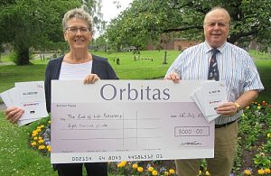 End of Life Partnership receives £8,000 donation from Orbitas