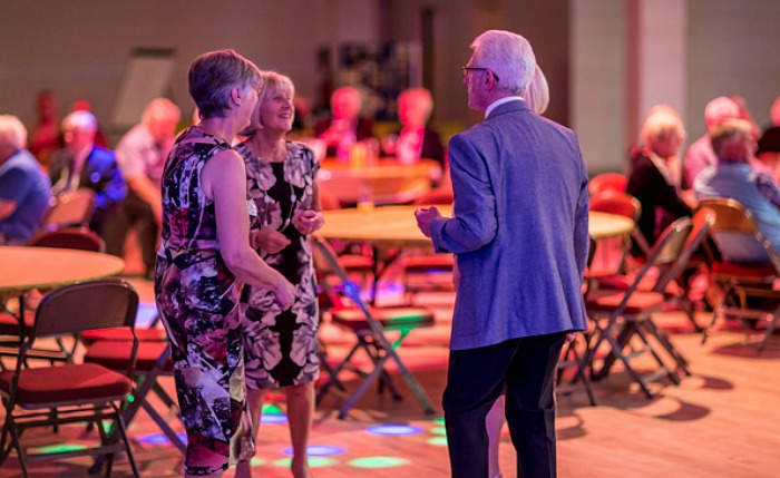 Cllr Arthur Moran dancing