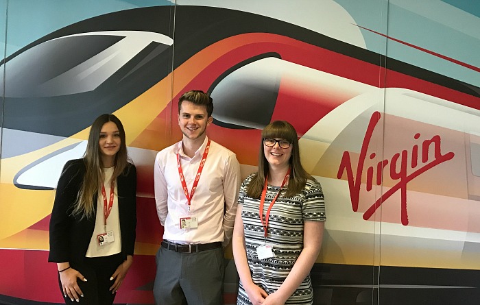 College students placement with Virgin Trains