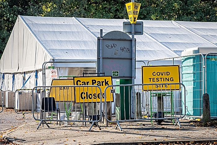 Covid test site in Crewe