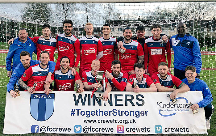 Crewe FC win Crewe FA Sunday Cup - pic courtesy of Crewe FC