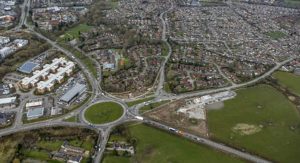 Works at Crewe Green Roundabout almost complete