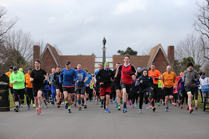 Crewe Parkrun - Queens Park - start of parkrun - by Jonathan White