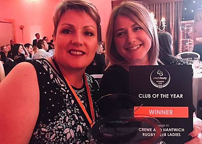 Crewe and Nantwich RUFC Ladies club of year award