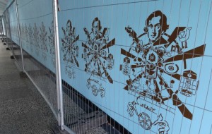 Wistaston pupils help create Crewe town centre mural