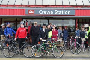 First “Crewetical Mass” cycling event proves a hit