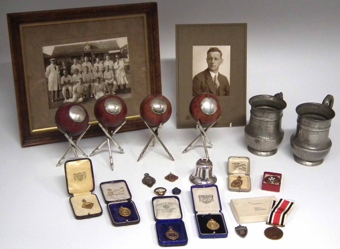 Cricket mementoes of Edwin Steventon