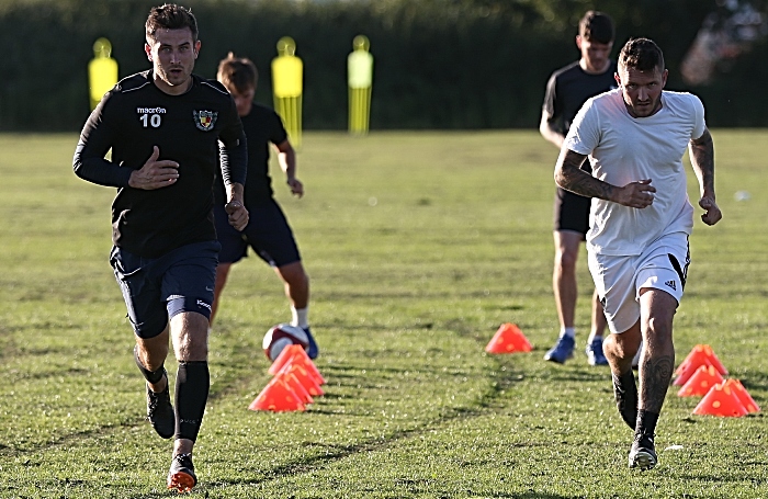 pre-season - Dabbers players give it they all during an exercise (1)