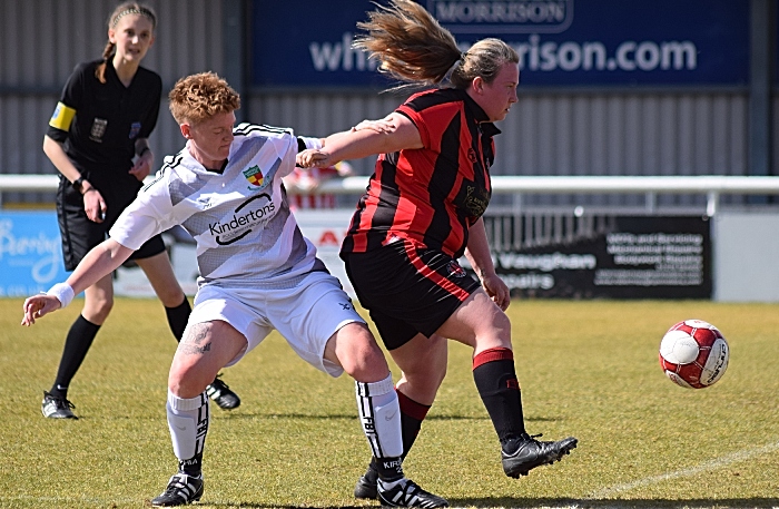 Dani Fisher-Sherratt fights for the ball (1)