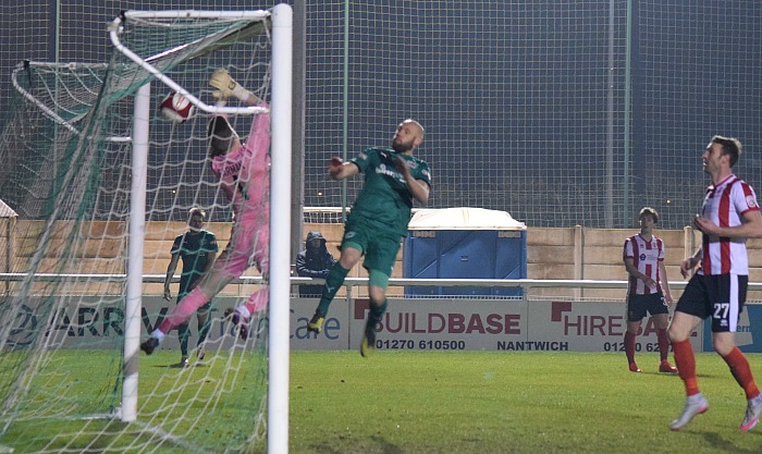 Dave Walker scores a late goal for Nantwich against Lincoln
