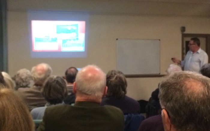 David Rowsell delivers the Operation Anthropoid presentation to Nantwich Historical Society