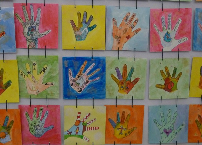Detail of art from Willaston Primary School