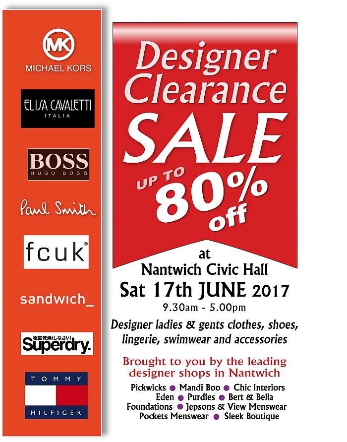 Discount clearance sale poster, Nantwich