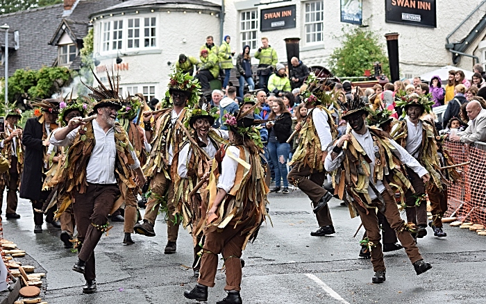 Domesday Morris Dancers perform on Main Road (1)